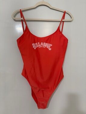 Billabong Coral One-Piece Swimsuit with White Logo size- XL